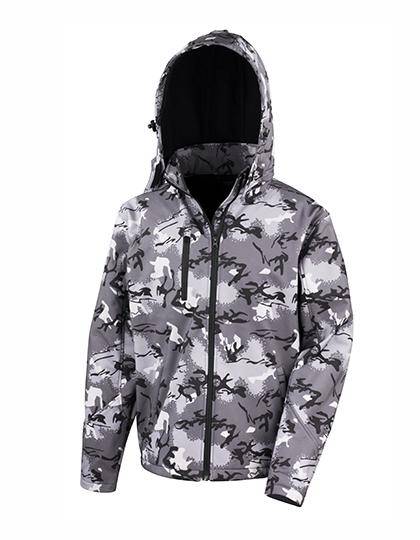 Epic Label Blousons Result R235X Camo Tx Performance Hooded Softshell Jacket