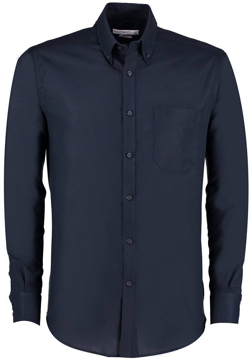 Epic Label Chemises Kustom Kit Kk184 Slim Fit Workwear Oxford Shirt