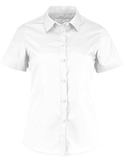 Epic Label Chemises Kustom Kit Kk241 Pour Femmes Tailored Fit Poplin Shirt Short Sleeve