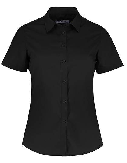 Epic Label Chemises Kustom Kit Kk241 Pour Femmes Tailored Fit Poplin Shirt Short Sleeve
