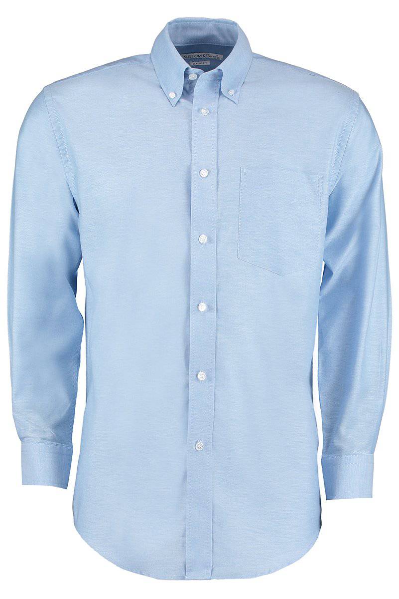 Epic Label Chemises Kustom Kit Kk351 Pour Hommes Classic Fit Workwear Oxford Shirt Long Sleeve