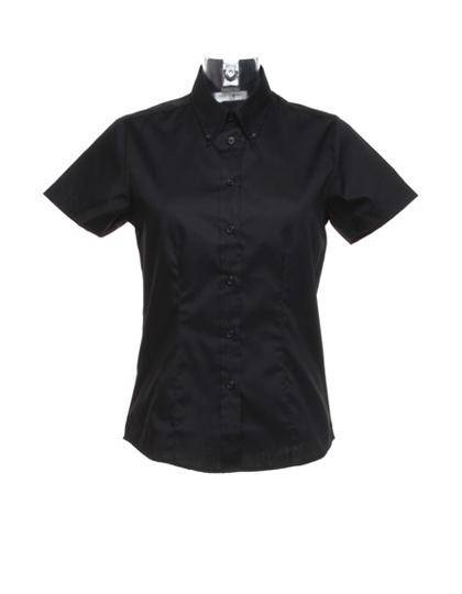 Epic Label Chemises Kustom Kit Kk701 Pour Femmes Tailored Fit Corporate Oxford Shirt Short Sleeve