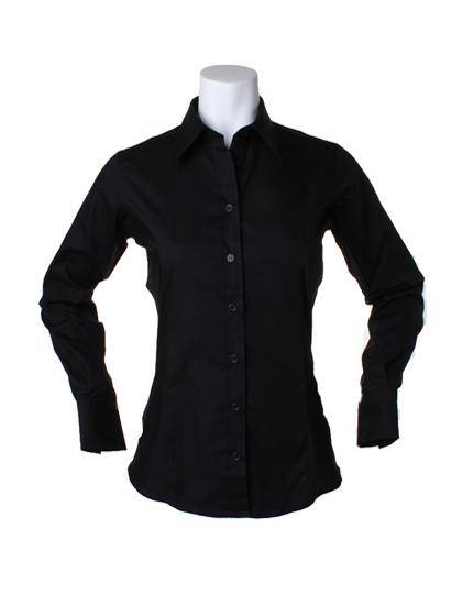 Epic Label Chemises Kustom Kit Kk702 Pour Femmes Tailored Fit Corporate Oxford Shirt Long Sleeve