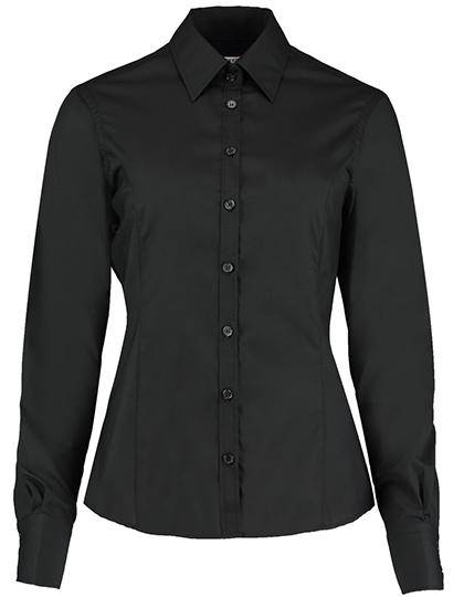 Epic Label Chemises Kustom Kit Kk743F Tailored Fit Business Shirt Long Sleeve