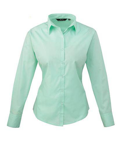 Epic Label Chemises Premier Workwear Pr300 Ladies` Poplin Long Sleeve Blouse