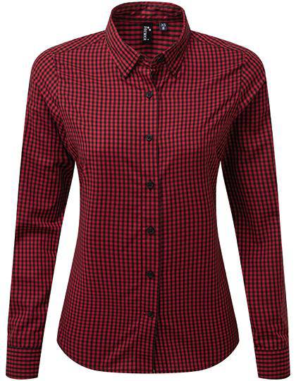 Epic Label Chemises Premier Workwear Pr352 Maxton Check Pour Femmes Long Sleeve Shirt
