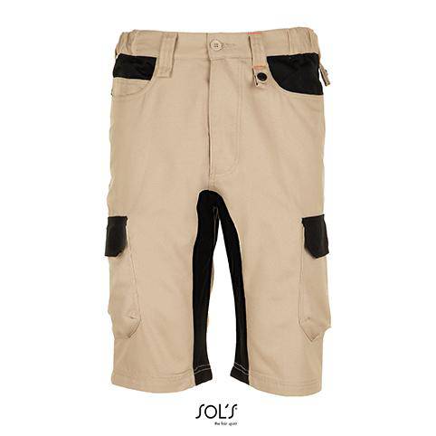 Epic Label Pantalons Sol´S Prowear 01562 Bermuda Bicolore Workwear Homme