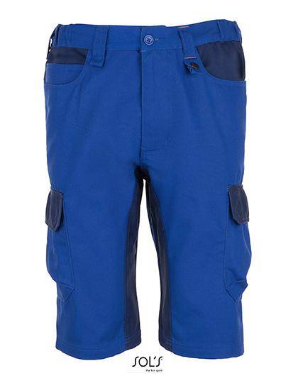 Epic Label Pantalons Sol´S Prowear 01562 Bermuda Bicolore Workwear Homme