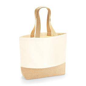 Epic Label Sacs Westford Mill WM451 Sac Fourre-Tout En Toile Avec Base En Jute 34x36x13cm
