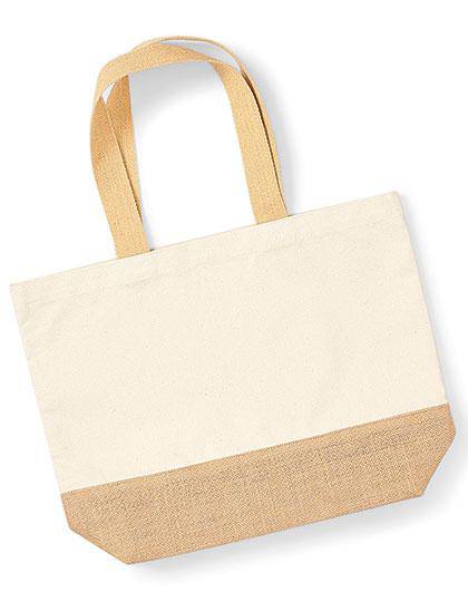 Epic Label Sacs Westford Mill WM451 Sac Fourre-Tout En Toile Avec Base En Jute 34x36x13cm