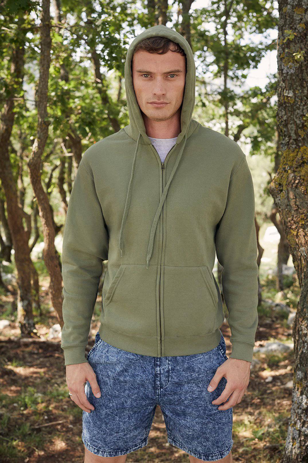 Fruit Of The Loom 62-062-0 Sweat Zippé à Capuche Avec Cordon Pour Homme