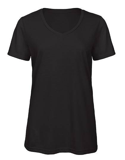 Epic Label T-shirts B&C Tw058 V-Neck Triblend T-Shirt /Pour Femme