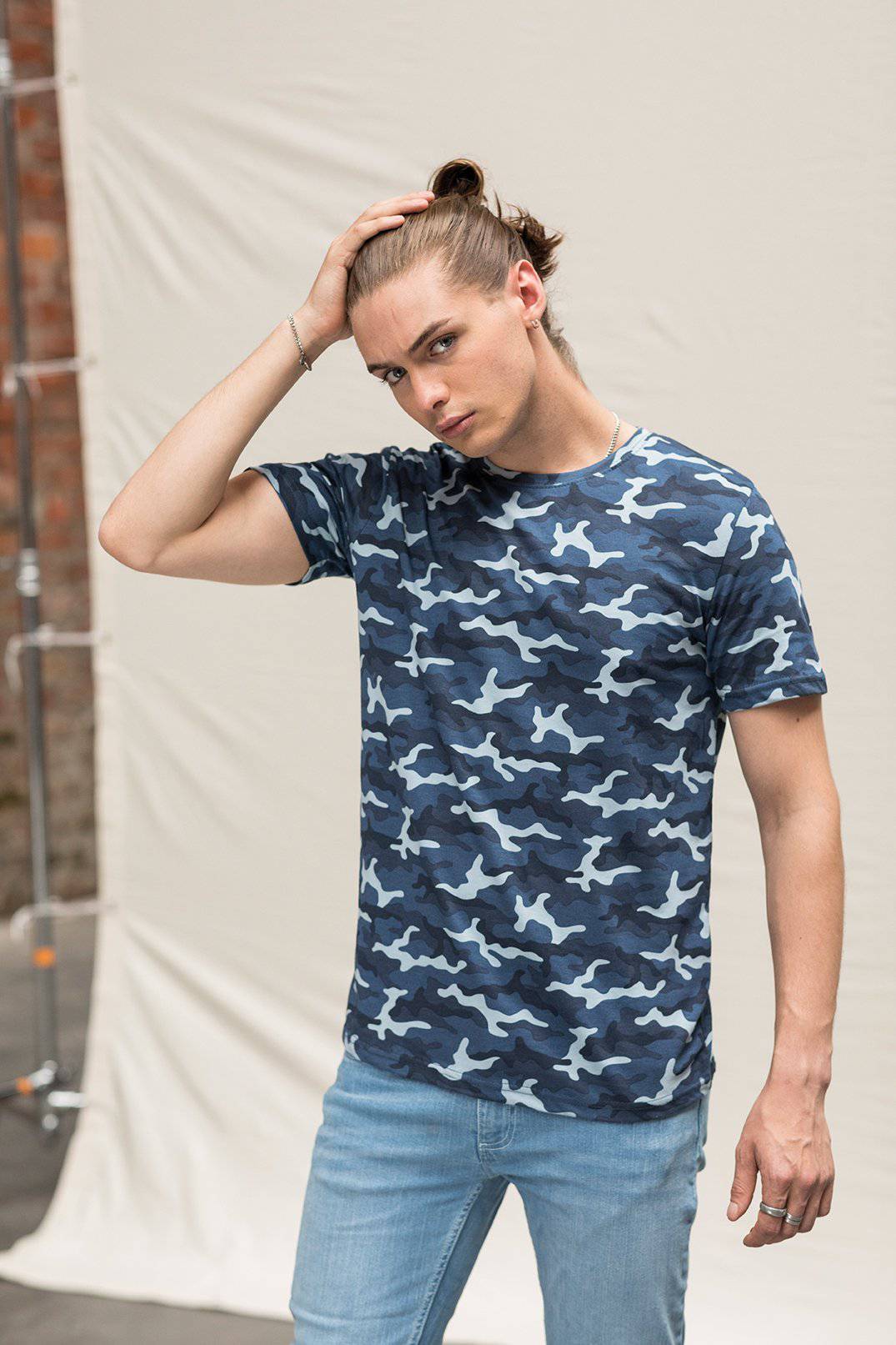 Epic Label T-shirts Just Ts Jt034 Camouflage T Mixte