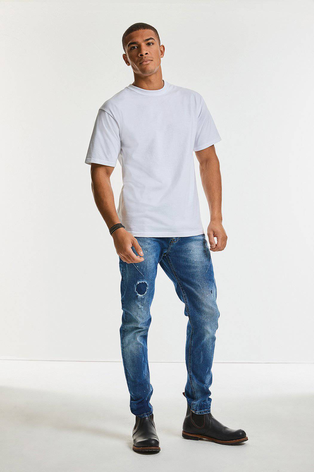 Epic Label T-shirts Russell R-215M-0 T-⁠Shirt Classique Épais Pour Homme