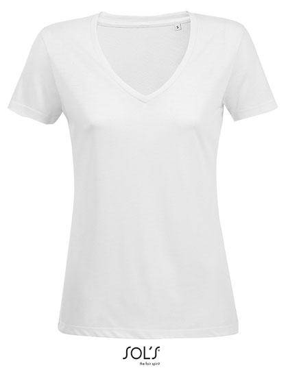 Epic Label T-shirts Sol´S 03098 T-Shirt Femme Fluide Col  V