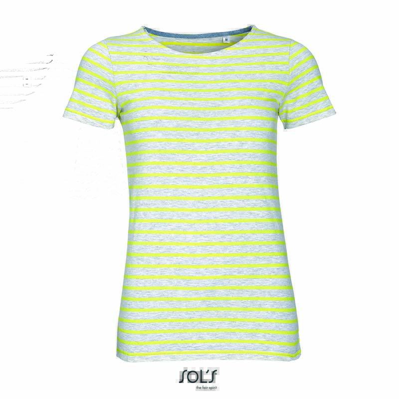 Epic Label T-shirts Sol´S L01399 T-Shirt Rayé À Col Rond Pour Femme Miles
