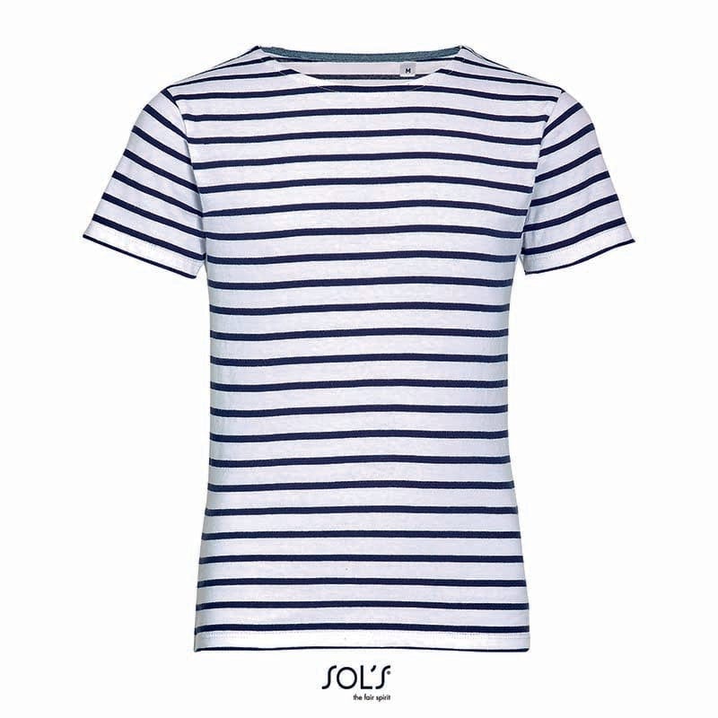 Epic Label T-shirts Sol´S L01400 T-Shirt Rayé À Col Rond Pour Enfant Miles