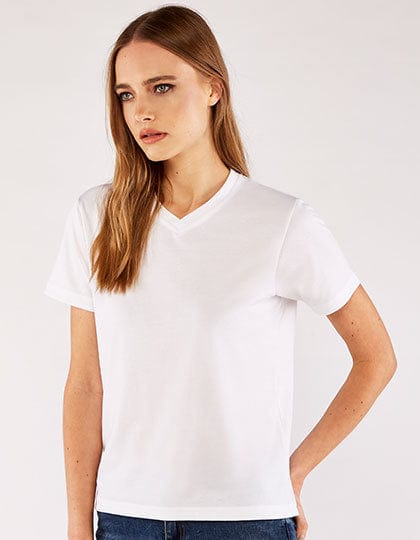Epic Label T-shirts Xpres Xp522 Pour Femmes Subli Plus V Neck T-Shirt