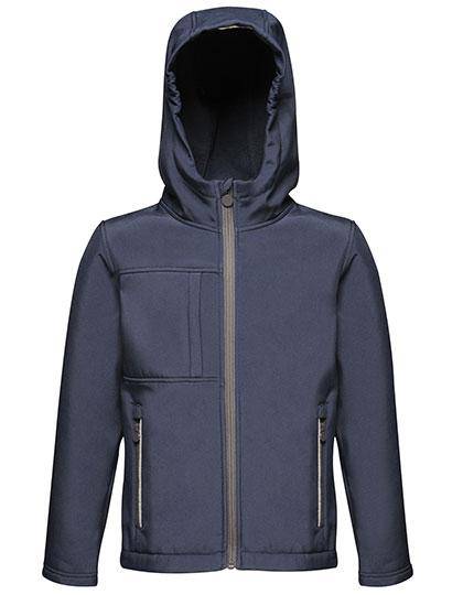Epic Label Blousons Regatta Junior Tra622 Enfant Octagon 3-Layer Hooded Softshell Jacket