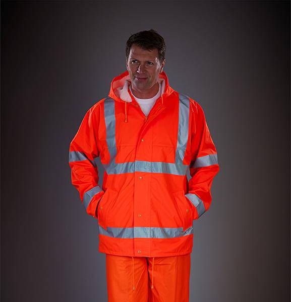 Epic Label Blousons Yoko Hvs450 Hi-Vis Soft Flex Breathable Rain Jacket