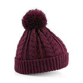 Epic Label Bonnets Beechfield B454 Bonnet Snowstar® En Maille Torsadée