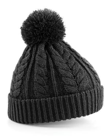 Epic Label Bonnets Beechfield B454 Bonnet Snowstar® En Maille Torsadée