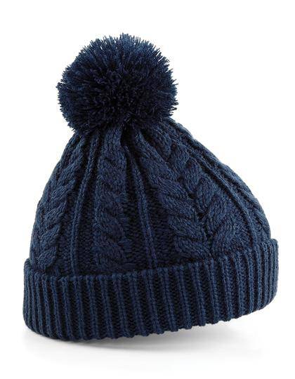 Epic Label Bonnets Beechfield B454 Bonnet Snowstar® En Maille Torsadée