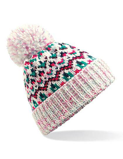 Epic Label Bonnets Beechfield B458 Bonnet Blizzard À Pompon