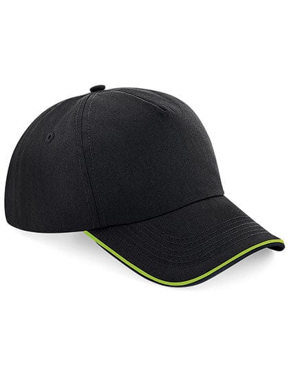 Epic Label Casquettes Beechfield Cb25C Casquette Authentic 5 Panel - Visière Passepoilée