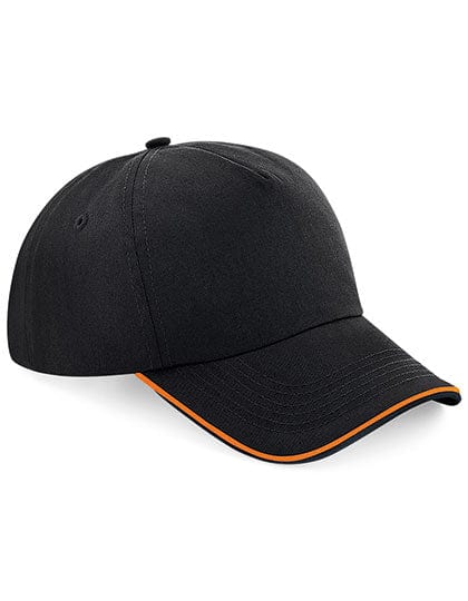Epic Label Casquettes Beechfield Cb25C Casquette Authentic 5 Panel - Visière Passepoilée