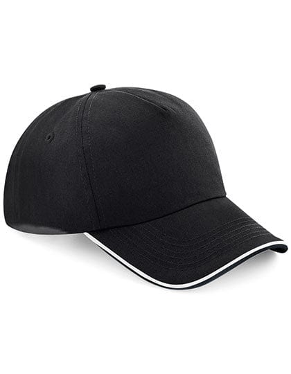 Epic Label Casquettes Beechfield Cb25C Casquette Authentic 5 Panel - Visière Passepoilée