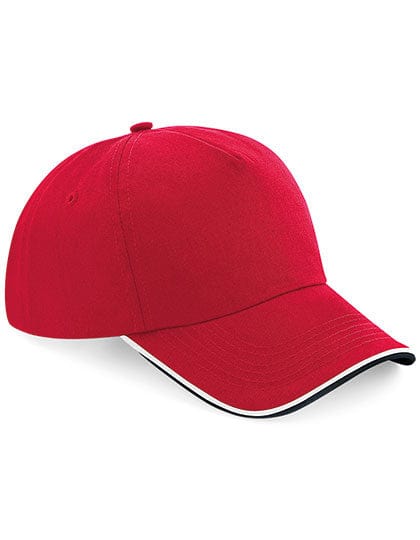Epic Label Casquettes Beechfield Cb25C Casquette Authentic 5 Panel - Visière Passepoilée