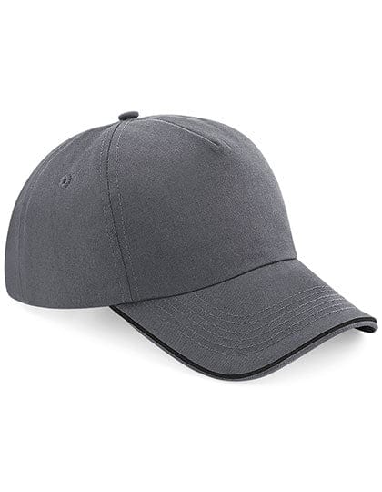 Epic Label Casquettes Beechfield Cb25C Casquette Authentic 5 Panel - Visière Passepoilée