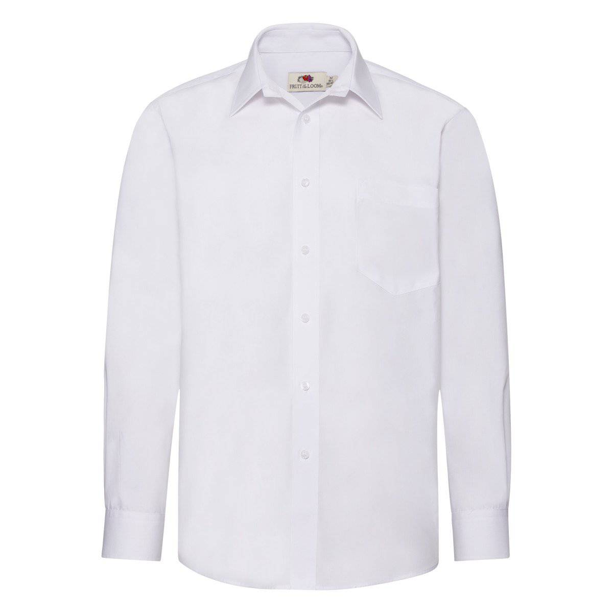 Epic Label Chemise Fruit Of The Loom 651180 Chemise En Popeline À Manches Longues Pour Homme