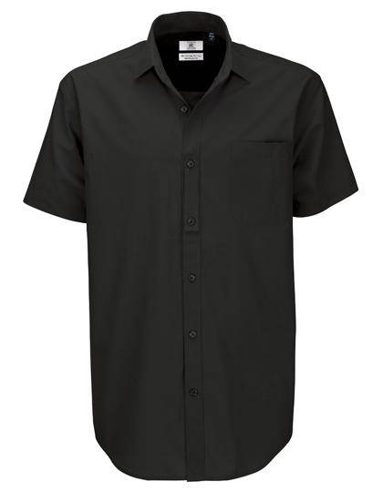 Epic Label Chemises B&C Smp42 Poplin Shirt Heritage Short Sleeve / Pour Homme