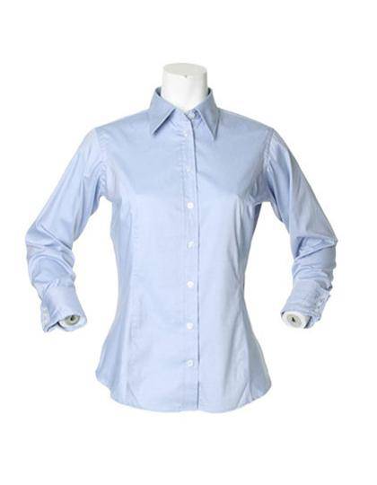 Epic Label Chemises Kustom Kit Kk702 Pour Femmes Tailored Fit Corporate Oxford Shirt Long Sleeve