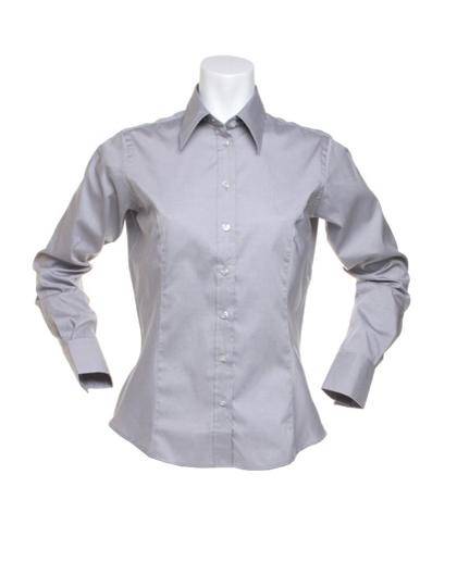 Epic Label Chemises Kustom Kit Kk702 Pour Femmes Tailored Fit Corporate Oxford Shirt Long Sleeve