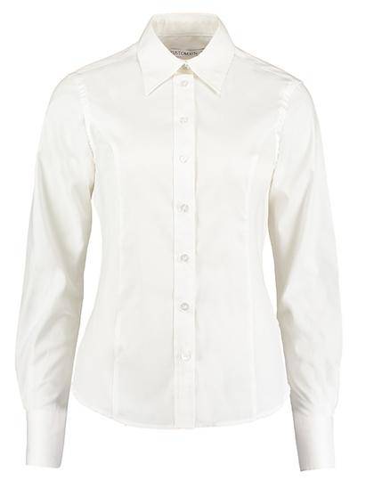 Epic Label Chemises Kustom Kit Kk702 Pour Femmes Tailored Fit Corporate Oxford Shirt Long Sleeve