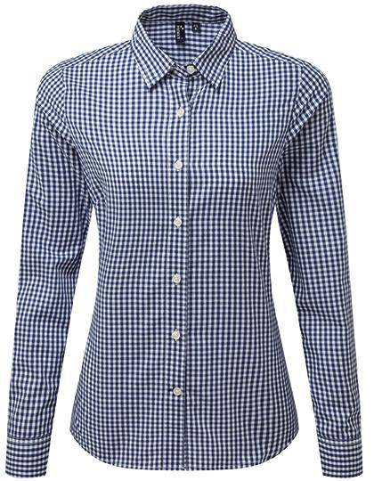Epic Label Chemises Premier Workwear Pr352 Maxton Check Pour Femmes Long Sleeve Shirt