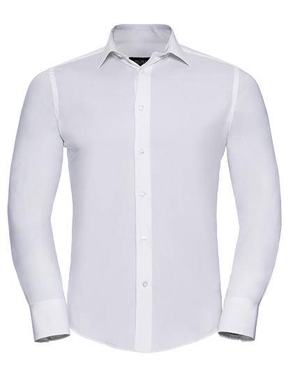 Epic Label Chemises Russell Collection R-946M-0 Chemise Stretch Ajustée Manches Longues Homme