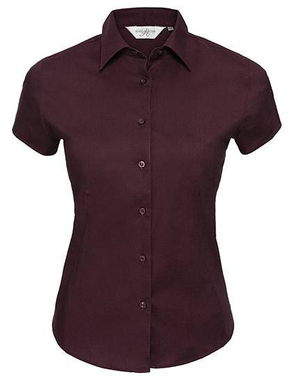 Epic Label Chemises Russell Collection R-947F-0 Chemise Strech Ajustée Manches Courtes Femme