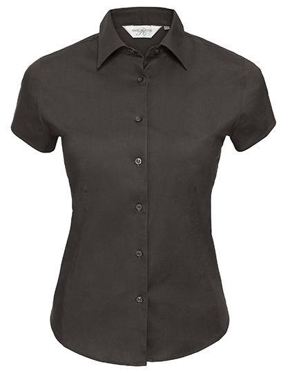 Epic Label Chemises Russell Collection R-947F-0 Chemise Strech Ajustée Manches Courtes Femme