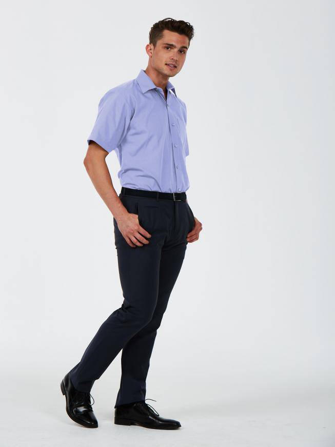 Epic Label Chemises Uneek Clothing UC714 Men's Short Sleeve Poplin Shirt Mixte