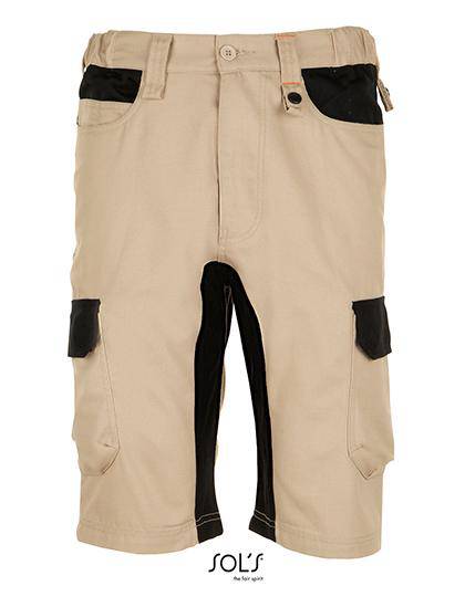 Epic Label Pantalons Sol´S Prowear 01562 Bermuda Bicolore Workwear Homme