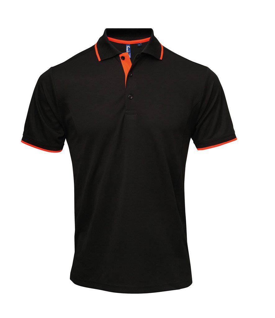 Epic Label Polos Premier Workwear Pr618 Men`s Contrast Coolchecker Polo