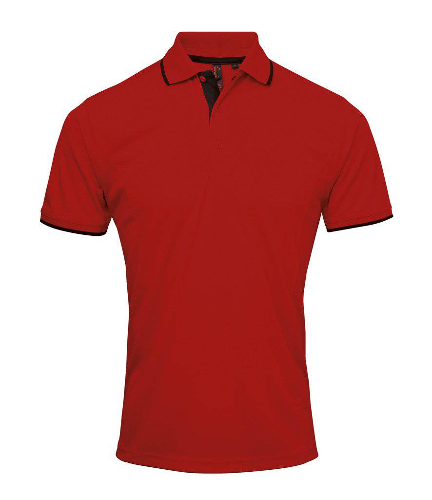 Epic Label Polos Premier Workwear Pr618 Men`s Contrast Coolchecker Polo