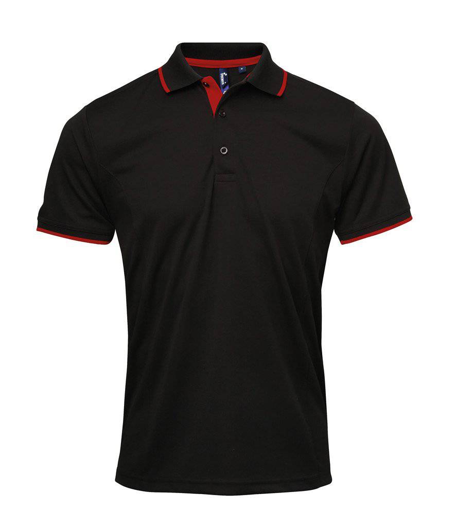 Epic Label Polos Premier Workwear Pr618 Men`s Contrast Coolchecker Polo