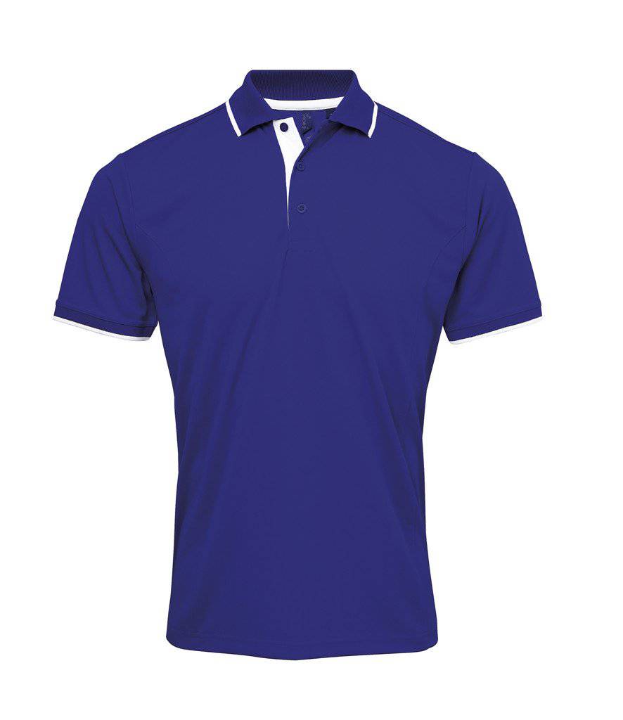Epic Label Polos Premier Workwear Pr618 Men`s Contrast Coolchecker Polo