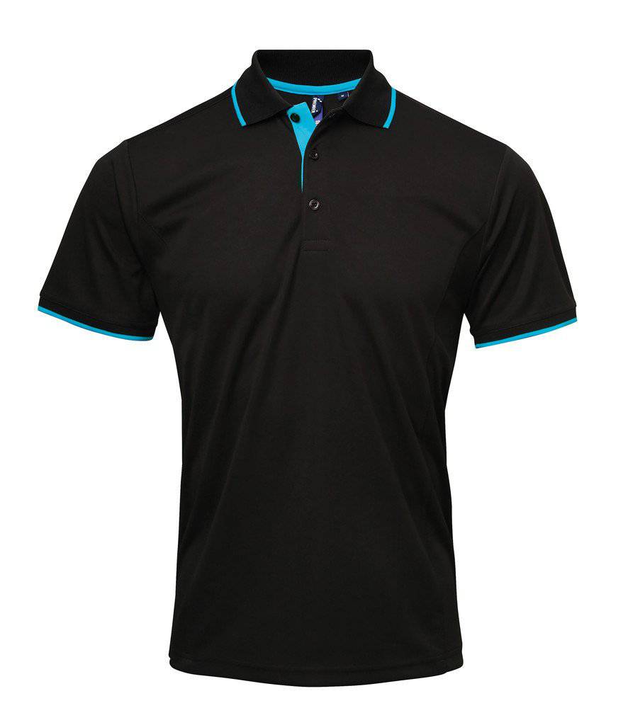 Epic Label Polos Premier Workwear Pr618 Men`s Contrast Coolchecker Polo