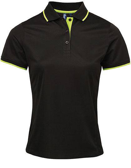 Epic Label Polos Premier Workwear Pr619 Ladies` Contrast Coolchecker Polo